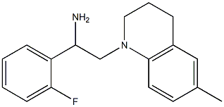 1-(2-fluorophenyl)-2-(6-methyl-1,2,3,4-tetrahydroquinolin-1-yl)ethan-1-amine 구조식 이미지