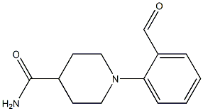 1-(2-formylphenyl)piperidine-4-carboxamide Structure