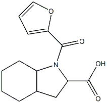 1-(2-furoyl)octahydro-1H-indole-2-carboxylic acid 구조식 이미지