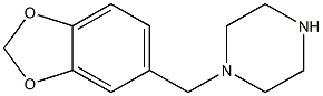 1-(2H-1,3-benzodioxol-5-ylmethyl)piperazine 구조식 이미지