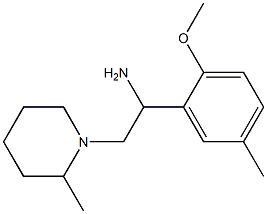 1-(2-methoxy-5-methylphenyl)-2-(2-methylpiperidin-1-yl)ethanamine Structure