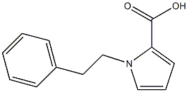 1-(2-phenylethyl)-1H-pyrrole-2-carboxylic acid 구조식 이미지