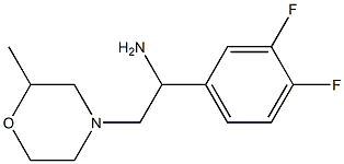 1-(3,4-difluorophenyl)-2-(2-methylmorpholin-4-yl)ethanamine Structure