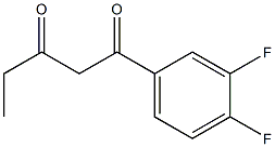 1-(3,4-difluorophenyl)pentane-1,3-dione Structure