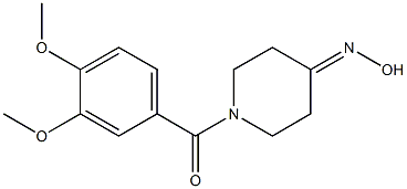 1-(3,4-dimethoxybenzoyl)piperidin-4-one oxime 구조식 이미지