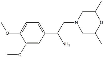1-(3,4-dimethoxyphenyl)-2-(2,6-dimethylmorpholin-4-yl)ethanamine Structure