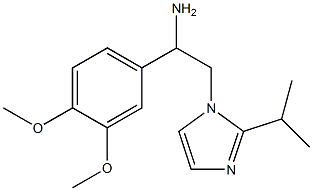 1-(3,4-dimethoxyphenyl)-2-[2-(propan-2-yl)-1H-imidazol-1-yl]ethan-1-amine Structure