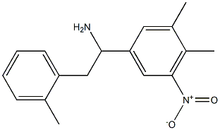 1-(3,4-dimethyl-5-nitrophenyl)-2-(2-methylphenyl)ethan-1-amine Structure
