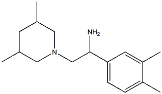 1-(3,4-dimethylphenyl)-2-(3,5-dimethylpiperidin-1-yl)ethan-1-amine Structure