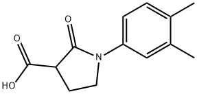 1-(3,4-dimethylphenyl)-2-oxopyrrolidine-3-carboxylic acid Structure