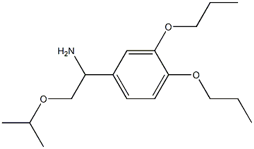 1-(3,4-dipropoxyphenyl)-2-(propan-2-yloxy)ethan-1-amine Structure