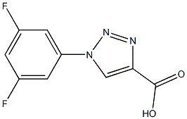 1-(3,5-difluorophenyl)-1H-1,2,3-triazole-4-carboxylic acid Structure