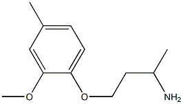 1-(3-aminobutoxy)-2-methoxy-4-methylbenzene 구조식 이미지