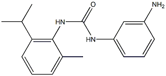 1-(3-aminophenyl)-3-[2-methyl-6-(propan-2-yl)phenyl]urea 구조식 이미지