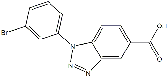 1-(3-bromophenyl)-1H-1,2,3-benzotriazole-5-carboxylic acid Structure