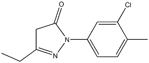 1-(3-chloro-4-methylphenyl)-3-ethyl-4,5-dihydro-1H-pyrazol-5-one Structure