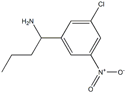 1-(3-chloro-5-nitrophenyl)butan-1-amine 구조식 이미지