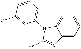 1-(3-chlorophenyl)-1H-1,3-benzodiazole-2-thiol Structure