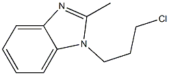 1-(3-chloropropyl)-2-methyl-1H-1,3-benzodiazole 구조식 이미지