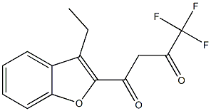 1-(3-ethyl-1-benzofuran-2-yl)-4,4,4-trifluorobutane-1,3-dione Structure