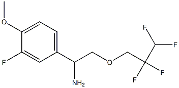 1-(3-fluoro-4-methoxyphenyl)-2-(2,2,3,3-tetrafluoropropoxy)ethan-1-amine Structure