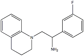 1-(3-fluorophenyl)-2-(1,2,3,4-tetrahydroquinolin-1-yl)ethan-1-amine 구조식 이미지