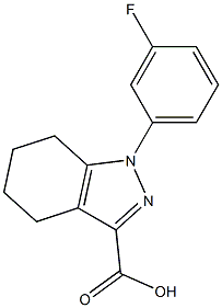 1-(3-fluorophenyl)-4,5,6,7-tetrahydro-1H-indazole-3-carboxylic acid 구조식 이미지