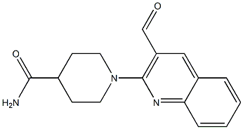 1-(3-formylquinolin-2-yl)piperidine-4-carboxamide Structure