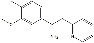 1-(3-methoxy-4-methylphenyl)-2-(pyridin-2-yl)ethan-1-amine Structure