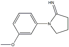 1-(3-methoxyphenyl)pyrrolidin-2-imine 구조식 이미지