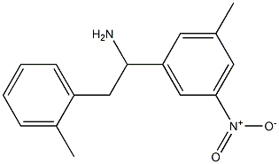 1-(3-methyl-5-nitrophenyl)-2-(2-methylphenyl)ethan-1-amine 구조식 이미지