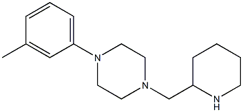 1-(3-methylphenyl)-4-(piperidin-2-ylmethyl)piperazine 구조식 이미지