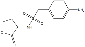 1-(4-aminophenyl)-N-(2-oxooxolan-3-yl)methanesulfonamide Structure