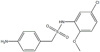 1-(4-aminophenyl)-N-(5-chloro-2-methoxyphenyl)methanesulfonamide Structure