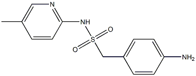 1-(4-aminophenyl)-N-(5-methylpyridin-2-yl)methanesulfonamide 구조식 이미지