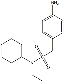 1-(4-aminophenyl)-N-cyclohexyl-N-ethylmethanesulfonamide Structure