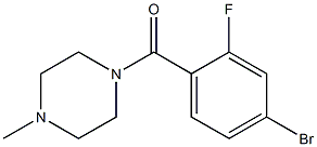 1-(4-bromo-2-fluorobenzoyl)-4-methylpiperazine Structure