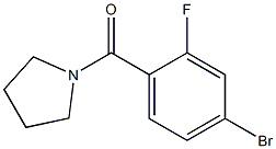 1-(4-bromo-2-fluorobenzoyl)pyrrolidine Structure