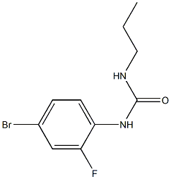 1-(4-bromo-2-fluorophenyl)-3-propylurea Structure
