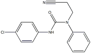 1-(4-chlorophenyl)-3-(2-cyanoethyl)-3-phenylurea 구조식 이미지