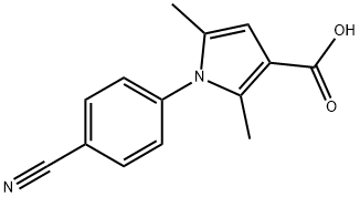 1-(4-cyanophenyl)-2,5-dimethyl-1H-pyrrole-3-carboxylic acid Structure