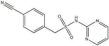 1-(4-cyanophenyl)-N-(pyrimidin-2-yl)methanesulfonamide Structure