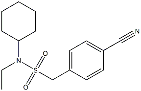 1-(4-cyanophenyl)-N-cyclohexyl-N-ethylmethanesulfonamide 구조식 이미지