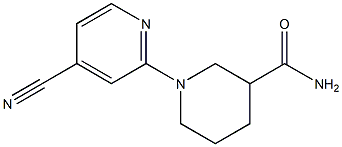 1-(4-cyanopyridin-2-yl)piperidine-3-carboxamide 구조식 이미지