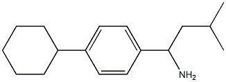 1-(4-cyclohexylphenyl)-3-methylbutan-1-amine 구조식 이미지