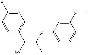 1-(4-fluorophenyl)-2-(3-methoxyphenoxy)propan-1-amine 구조식 이미지