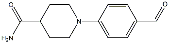 1-(4-formylphenyl)piperidine-4-carboxamide Structure