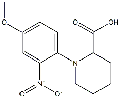 1-(4-methoxy-2-nitrophenyl)piperidine-2-carboxylic acid Structure