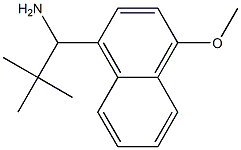 1-(4-methoxynaphthalen-1-yl)-2,2-dimethylpropan-1-amine 구조식 이미지