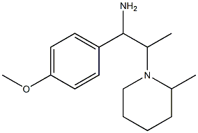 1-(4-methoxyphenyl)-2-(2-methylpiperidin-1-yl)propan-1-amine Structure